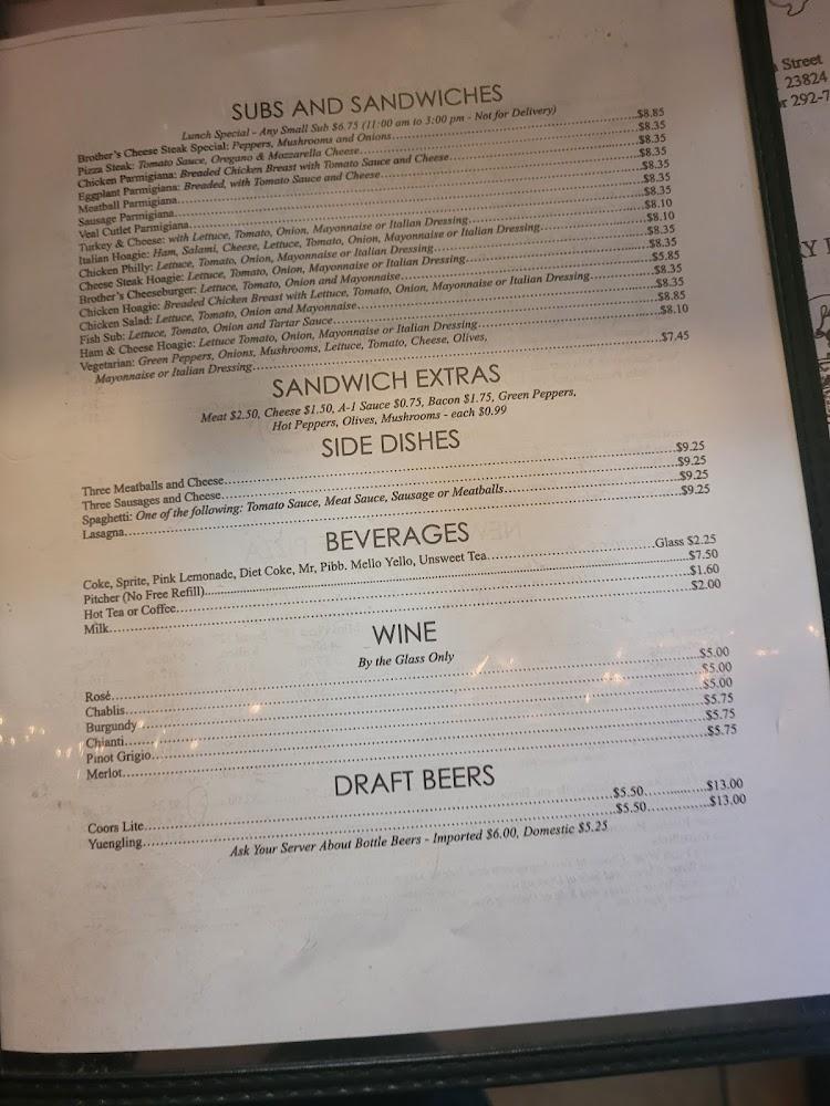 Brother's Pizza & Italian Pizza Steak